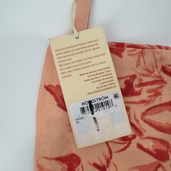 Shannon Retseck Studio Mushroom Christmas Stocking - Cottage NWT French Linen - Picture 6 of 6